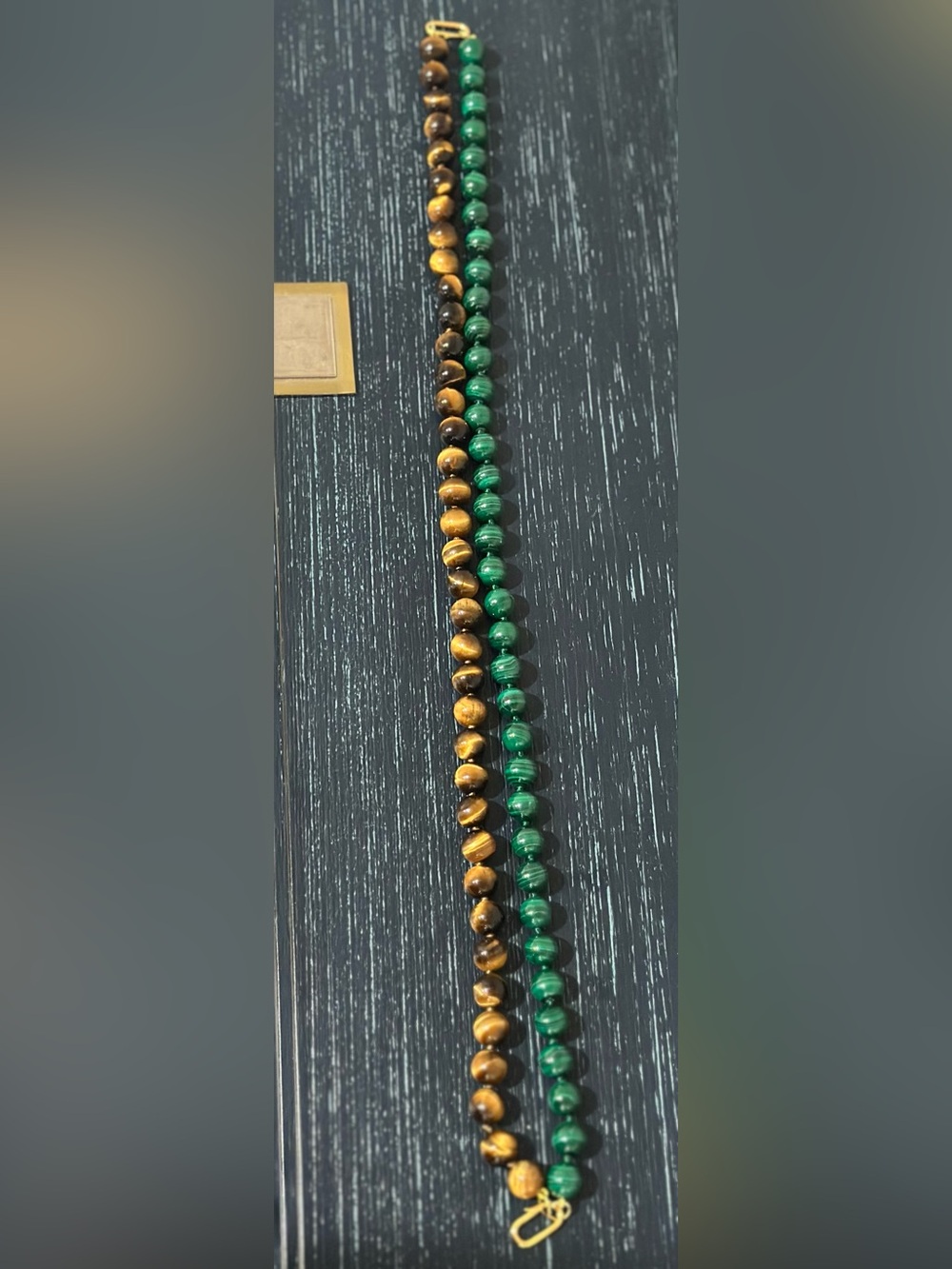 Hart x Grace Atwood Tiger’s Eye + Malachite Necklace